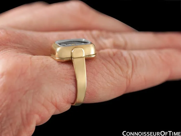 1960's Rolex Vintage Ladies Watch, 18K Gold - Very Rare Ring Watch