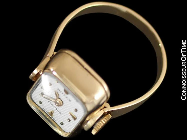1960's Rolex Vintage Ladies Watch, 18K Gold - Very Rare Ring Watch