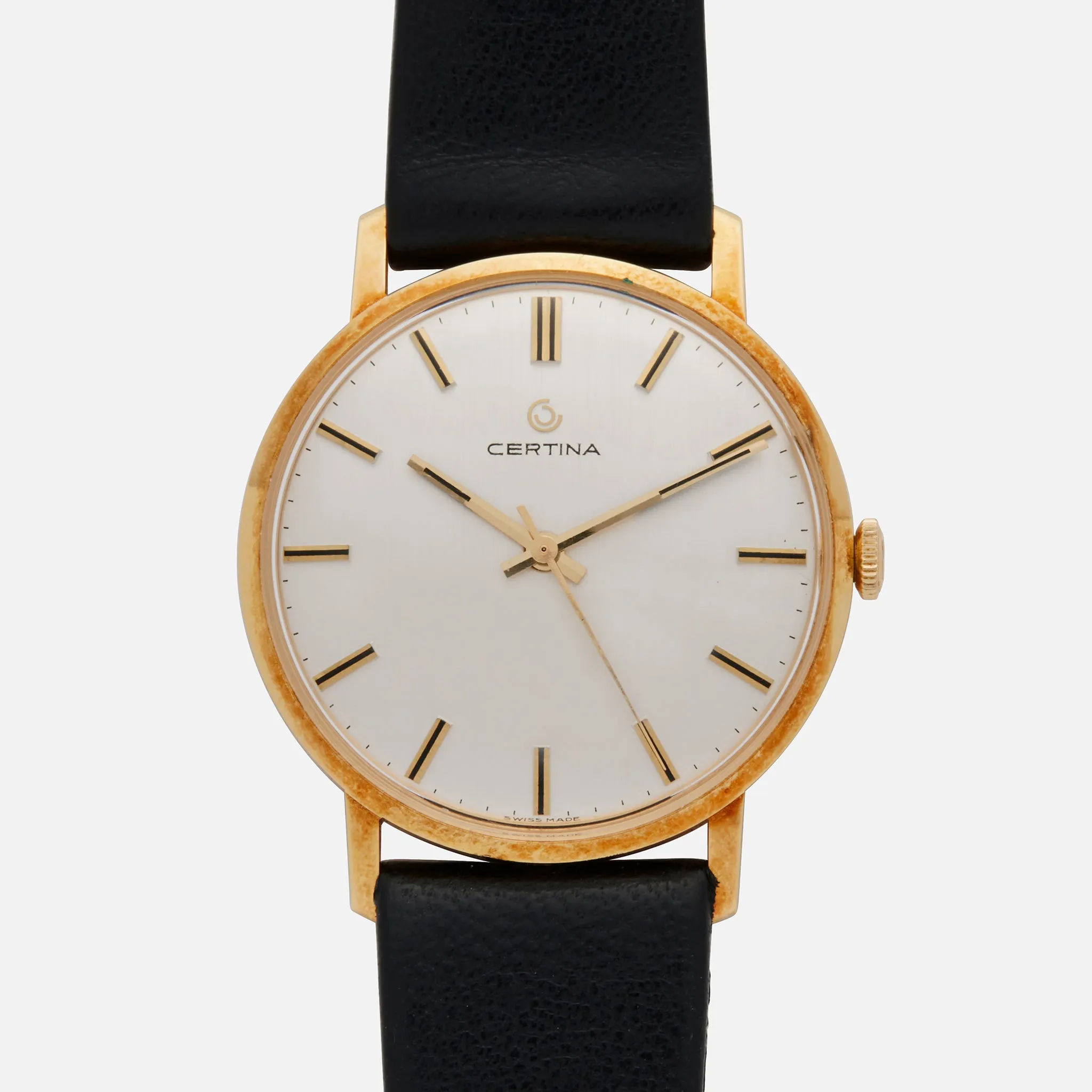 1970s Certina Dress Watch Ref. 5210.136 In 18k Yellow Gold