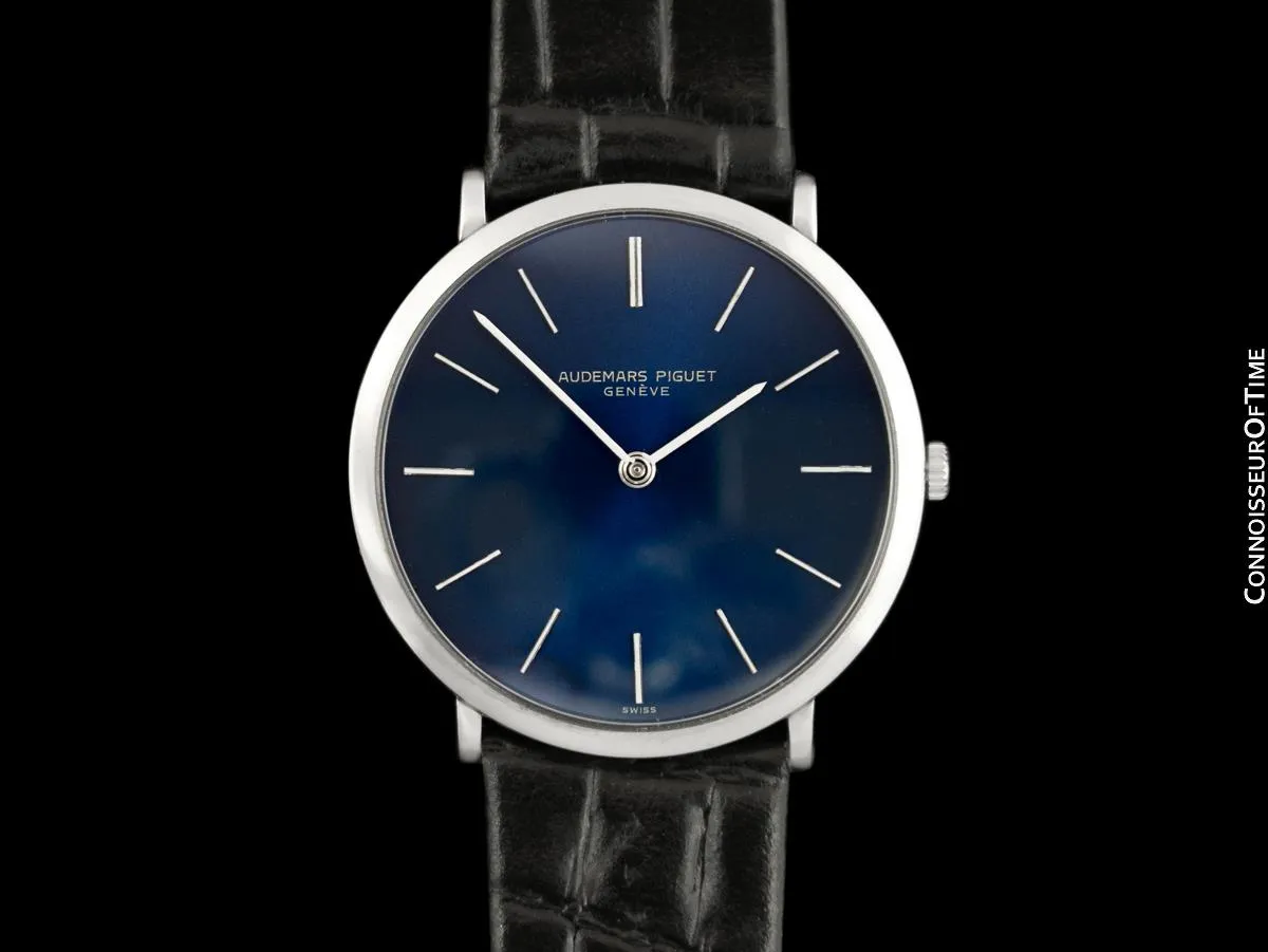 1971 Audemars Piguet Vintage Mens Thin Dress Watch - 18K White Gold
