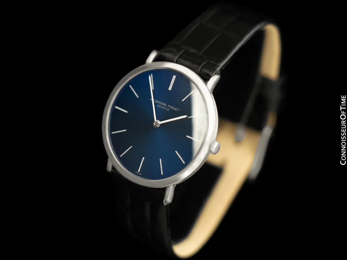 1971 Audemars Piguet Vintage Mens Thin Dress Watch - 18K White Gold