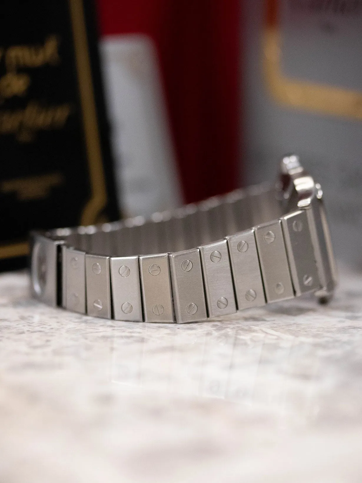 1980s Cartier Santos Carrée 2960 Full Set Box Papers