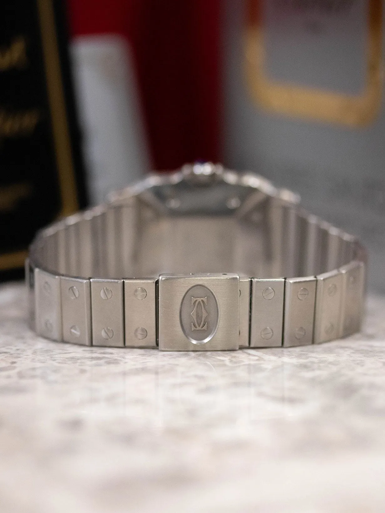 1980s Cartier Santos Carrée 2960 Full Set Box Papers