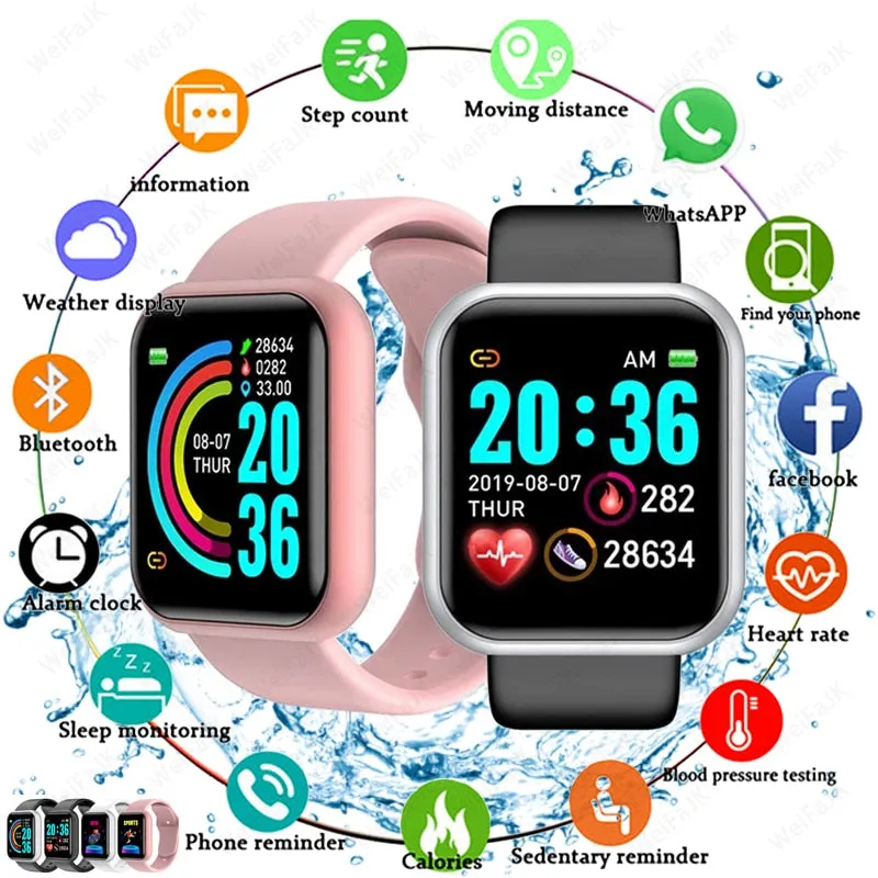 2020 Smart Watches Men Women D20 Smart Watch Blood Pressure Monitor Sports Fitness Bracelet Smartwatch For Apple Xiaomi Android