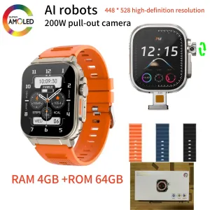 2024 New DW99 S9 Ultra Smart Watch 49mm 4G/5G LTE Android System 180 800W Camera WIFI GPS Smartwatch Men NFC Google Play Store