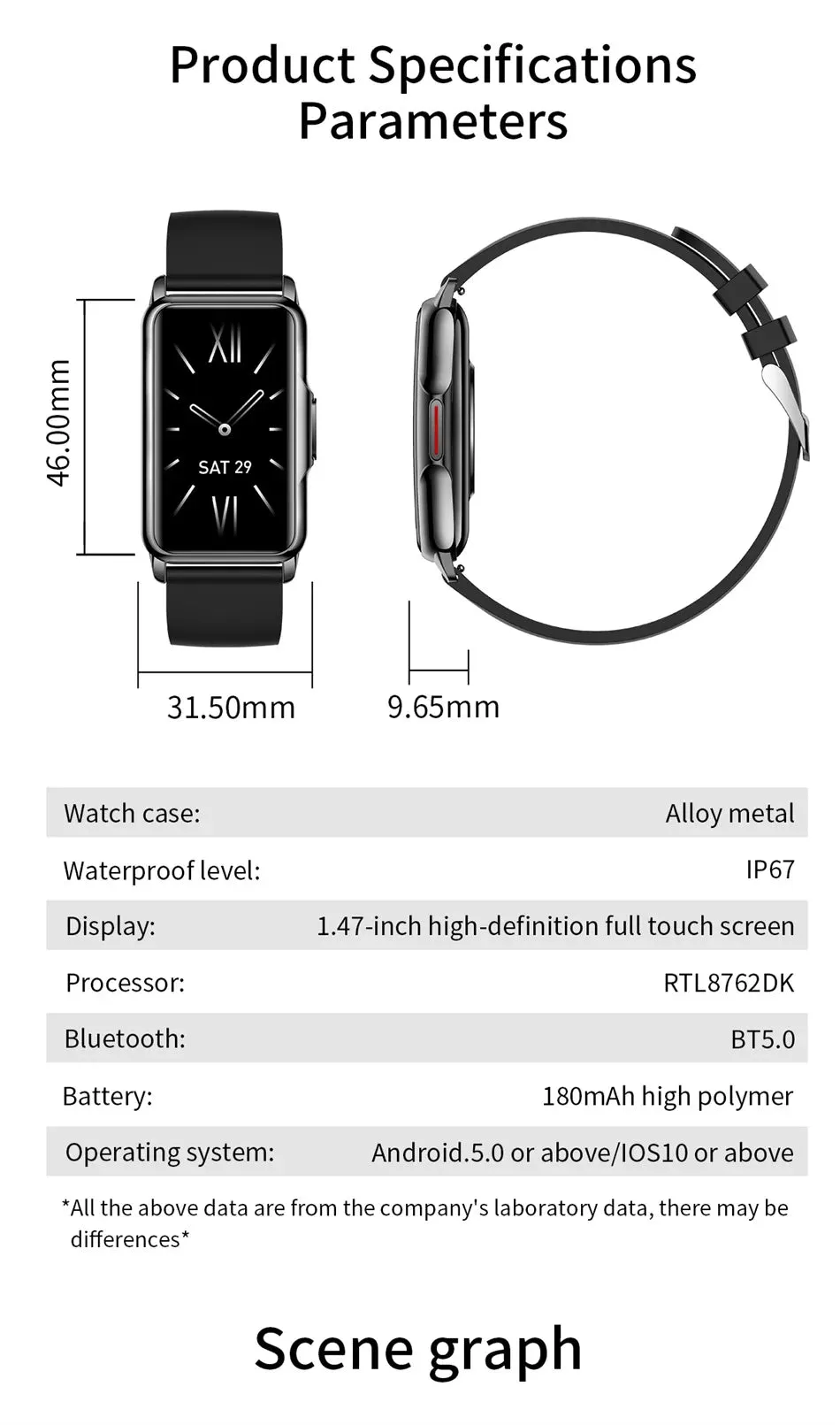 2024 New Sports Smart Watch Men Women 1.47-inch Full Touch.
