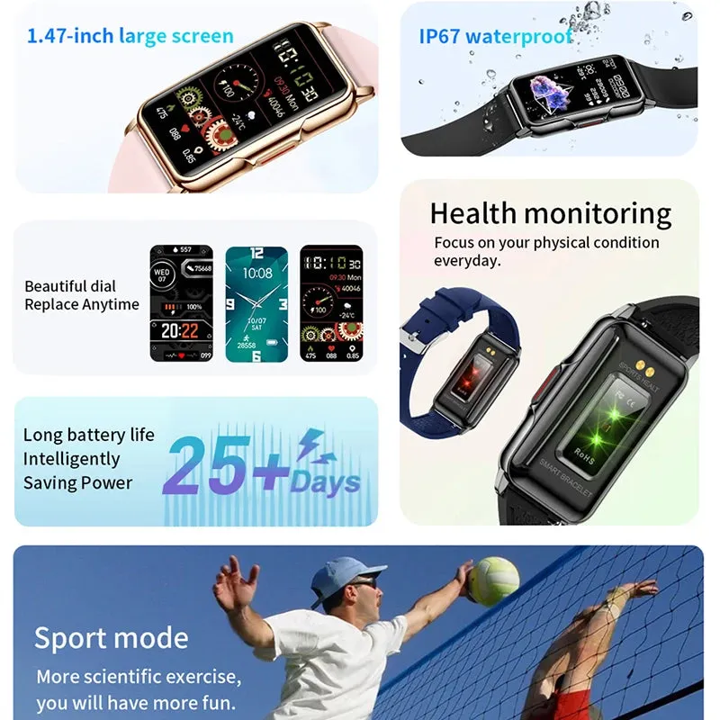 2024 New Sports Smart Watch Men Women 1.47-inch Full Touch.