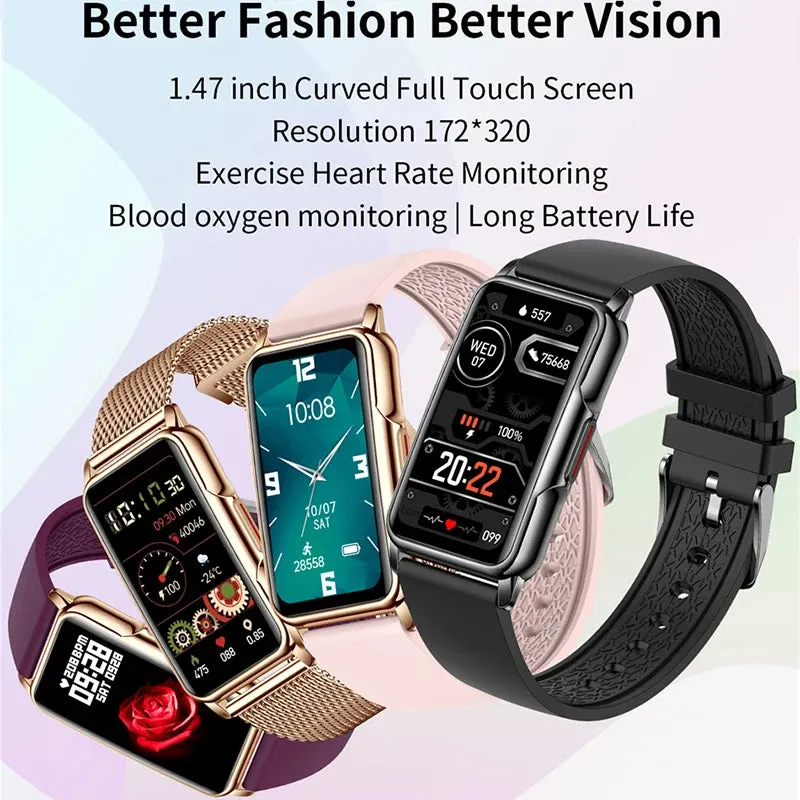 2024 New Sports Smart Watch Men Women 1.47-inch Full Touch.