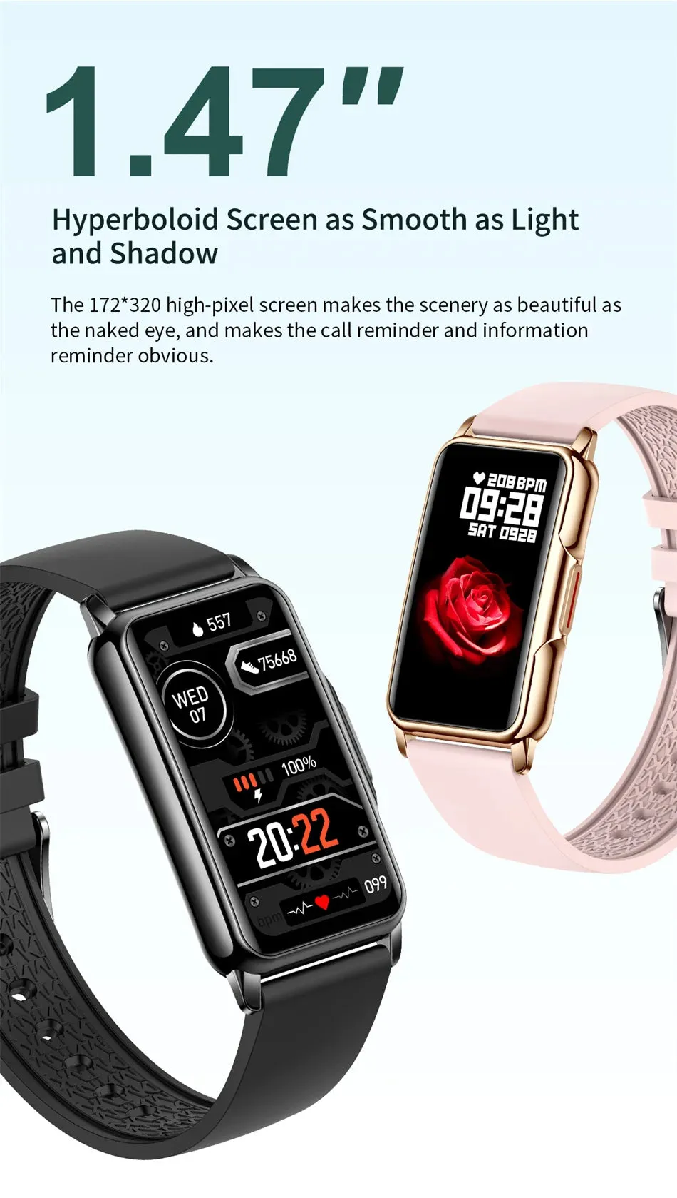 2024 New Sports Smart Watch Men Women 1.47-inch Full Touch.