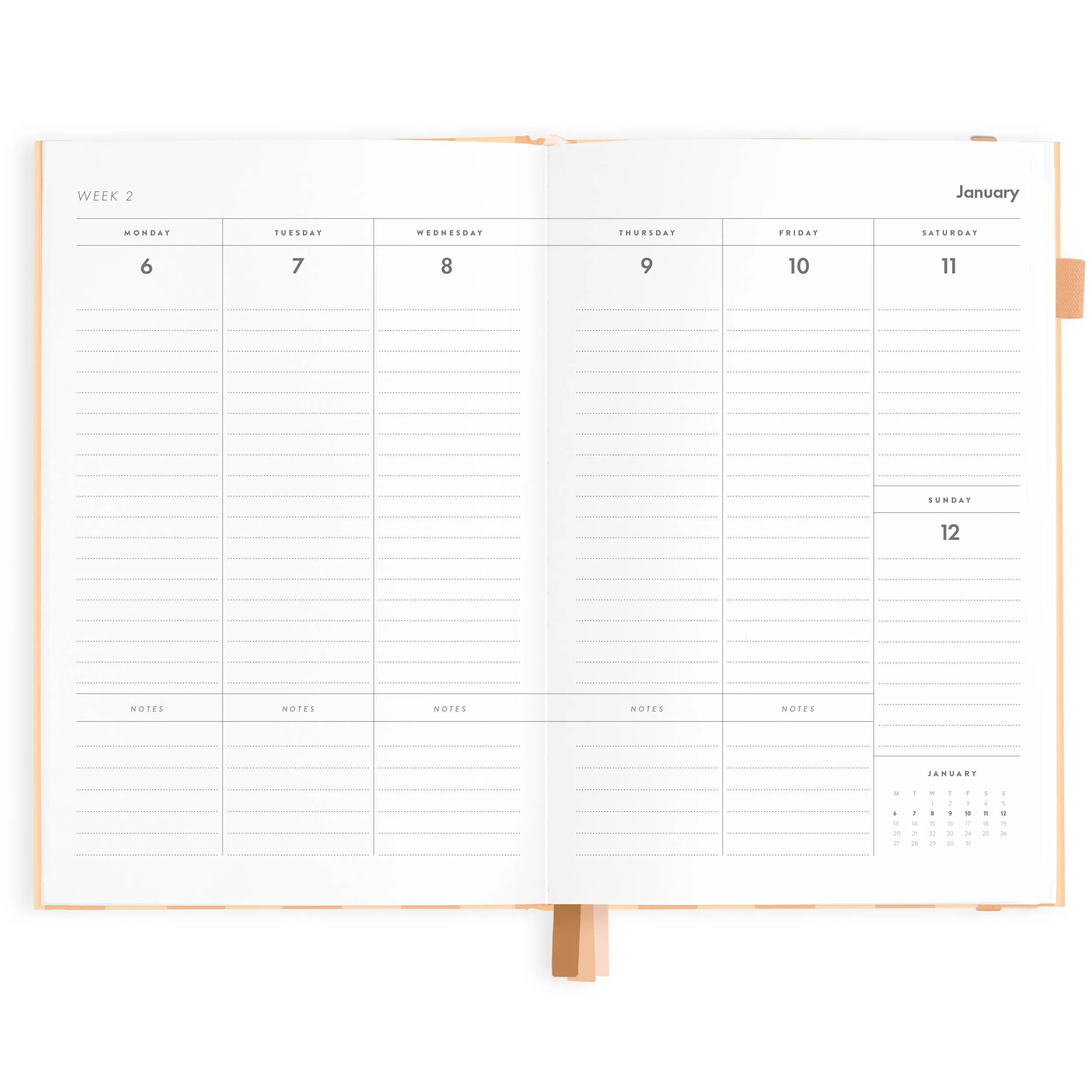 2025 Vertical Planner - Corsica Stripe