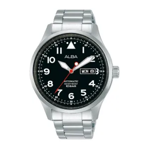 Active Automatic Black Dial Silver Steel 42Mm- Al4205X1Q