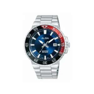 ACTIVE BLUE DIAL SILVER STEEL 43.5MM- AS9S79X1