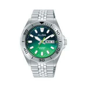 ACTIVE BLUE GREEN DIAL SILVER ST 42MM- AV3579X1Q