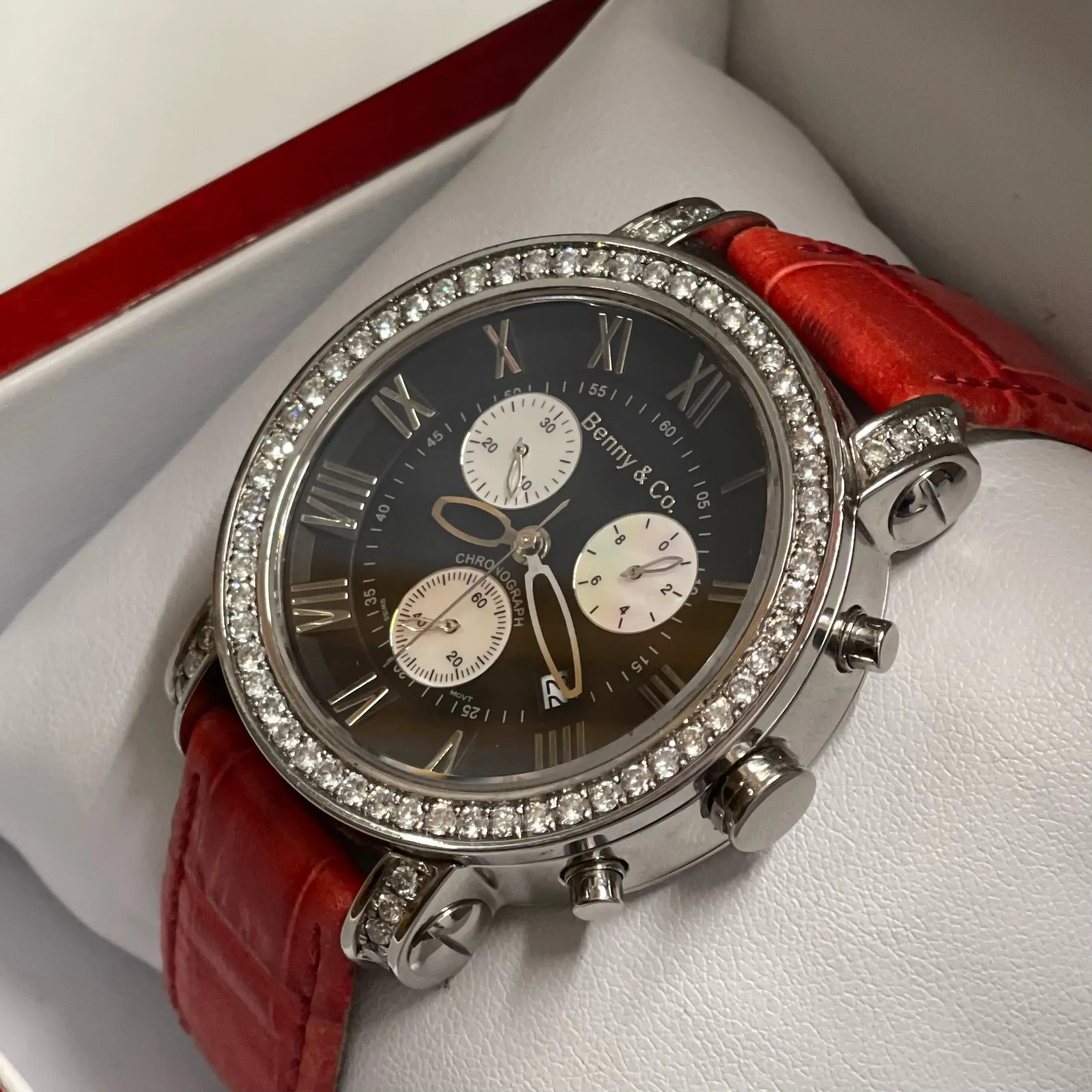 Benny & Co. Stainless Steel Brand New Watch w/ 72 Diamonds! - $30K APR w/ COA!!!