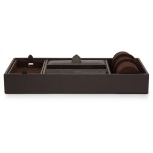 Blake Valet Tray With Cuff, Brown