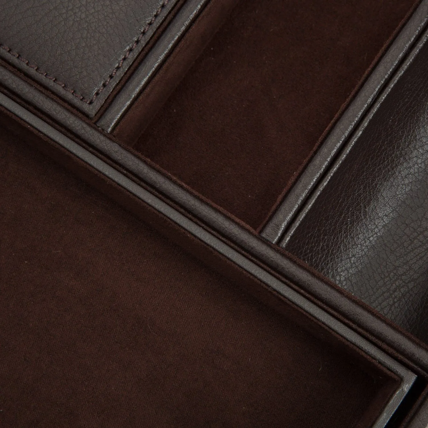 Blake Valet Tray With Cuff, Brown