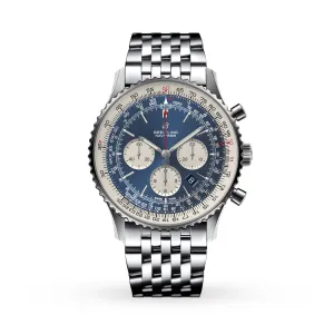 Breitling Navitimer 46mm Men's Stainless Steel Bracelet Watch AB0127211C1A1