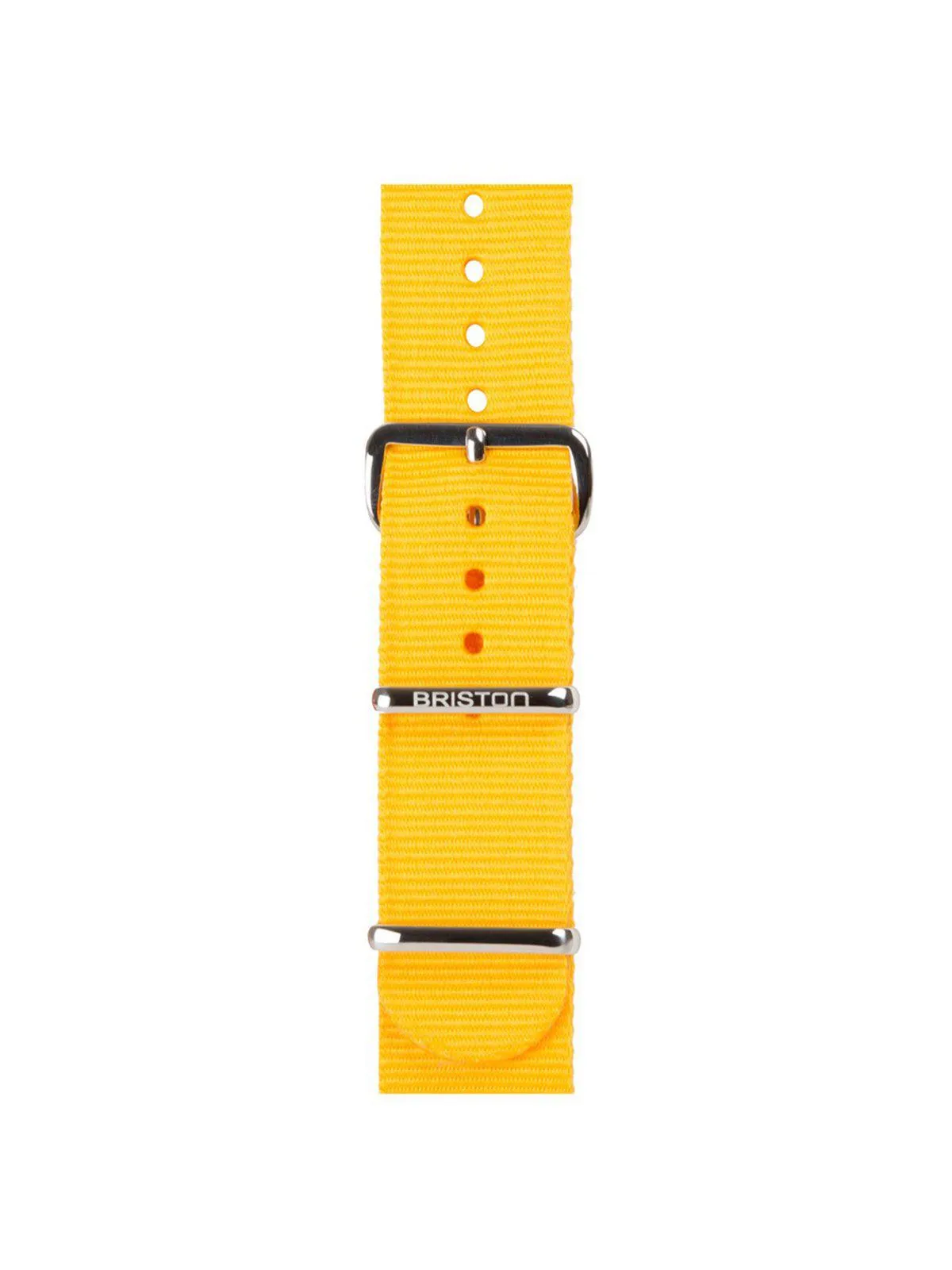 Briston Nato Strap Yellow Polished Steel 20mm