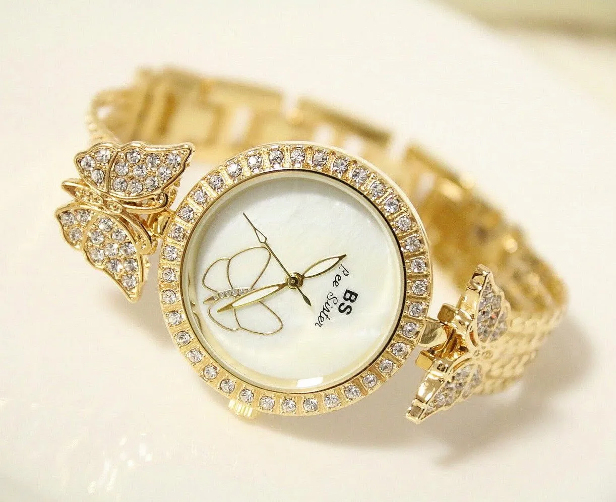 Butterfly Crystal Watch by Bee Sister