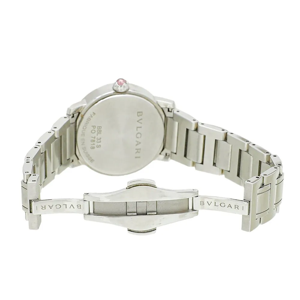 Bvlgari Bvlgari Stainless Steel MOP Diamond Watch