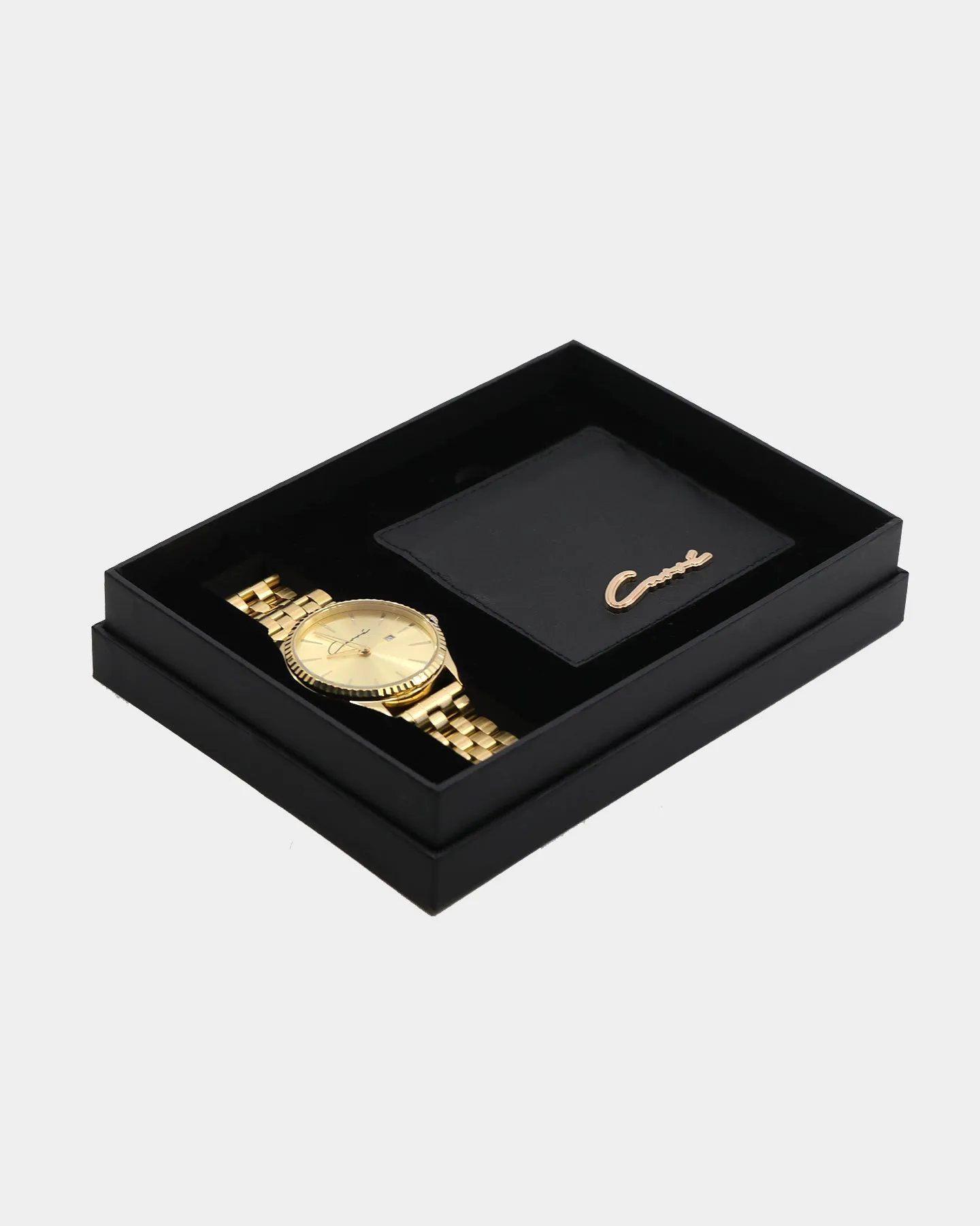 Carré Men's Remy Watch Gift Box Set Gold/Black