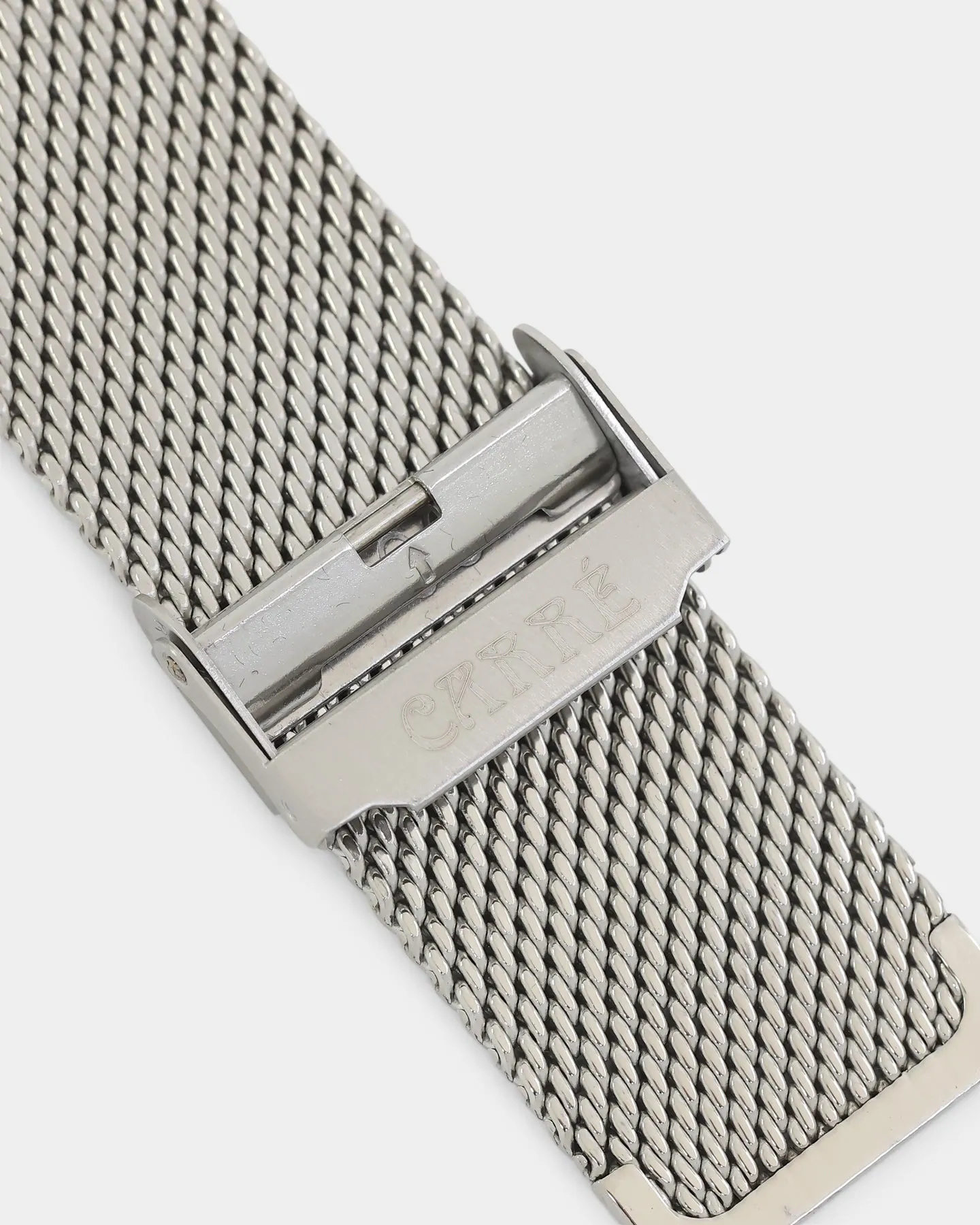 Carre Tourbillion Watch Silver