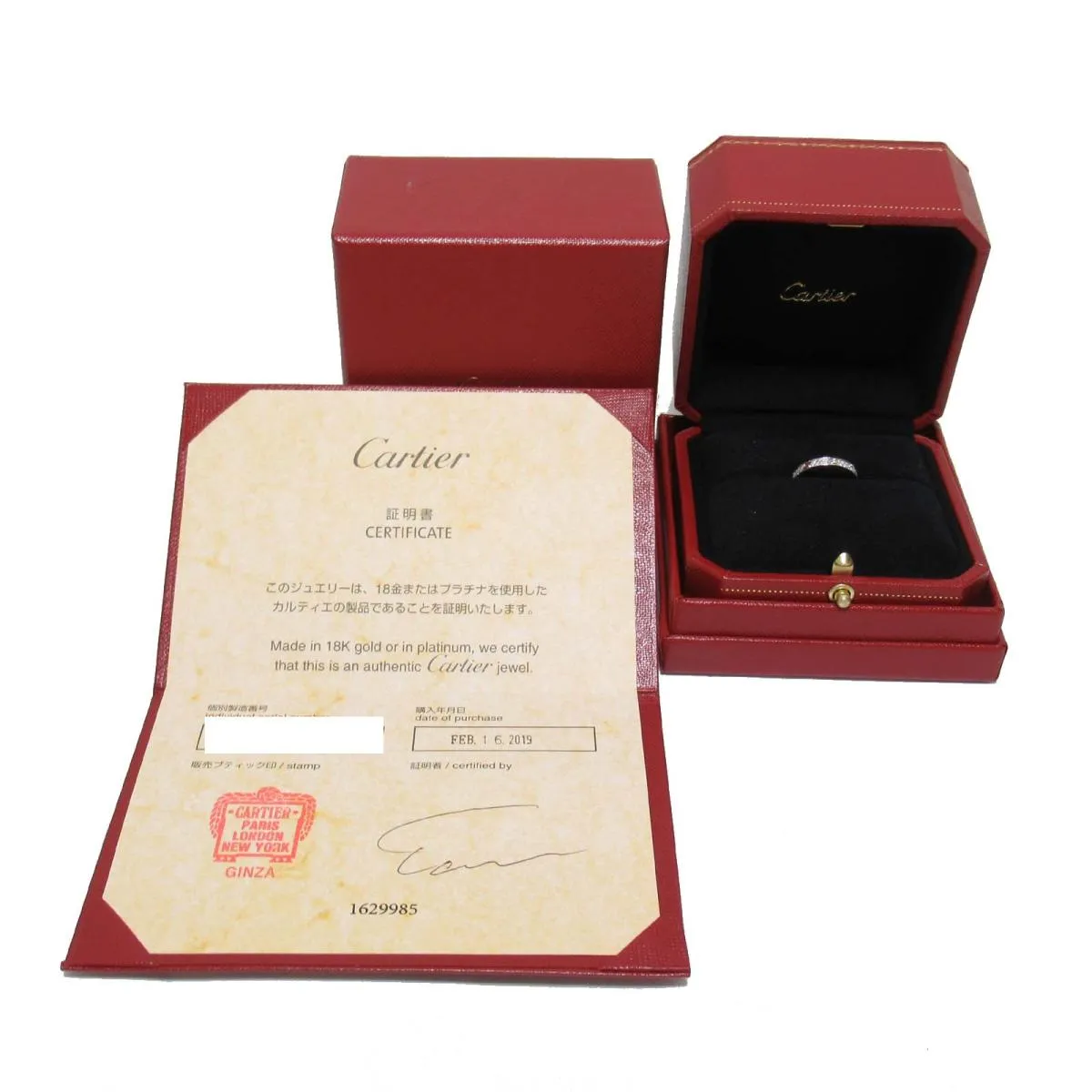 Cartier LOVE Diamond paved ring