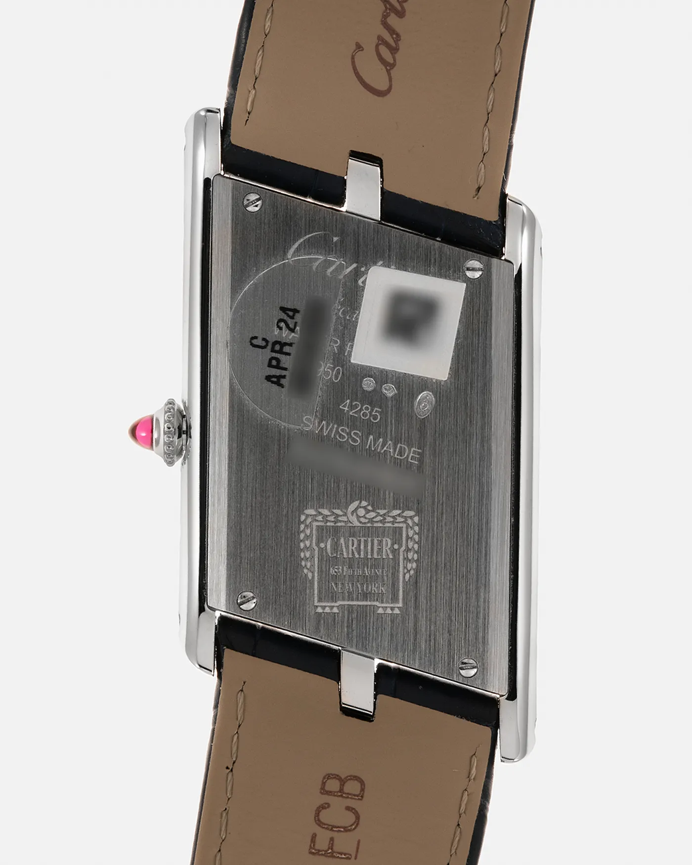 Cartier Tank Asymmetric/Asymetrique 5th Avenue New York Edition Platinum