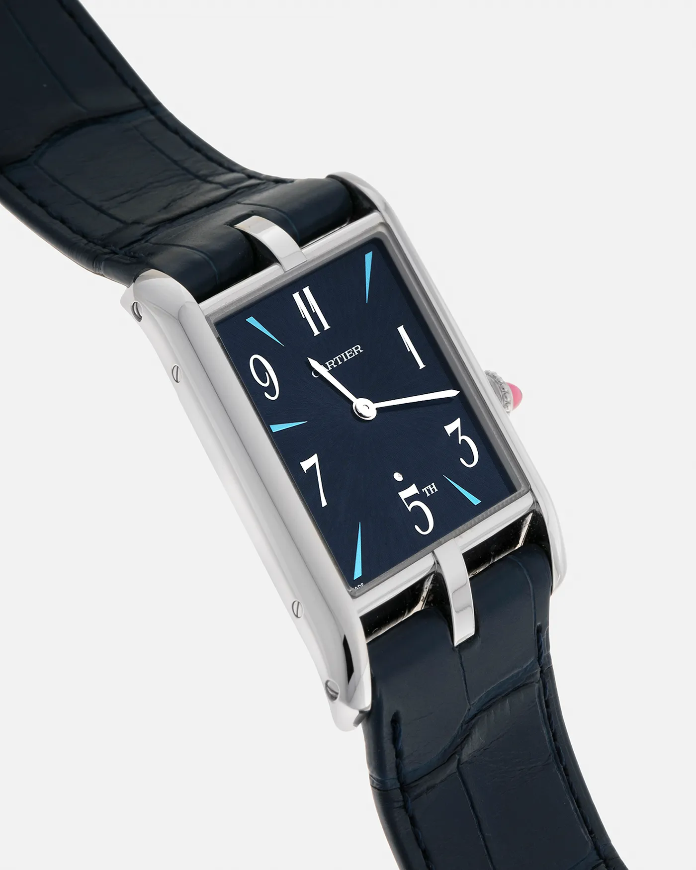 Cartier Tank Asymmetric/Asymetrique 5th Avenue New York Edition Platinum