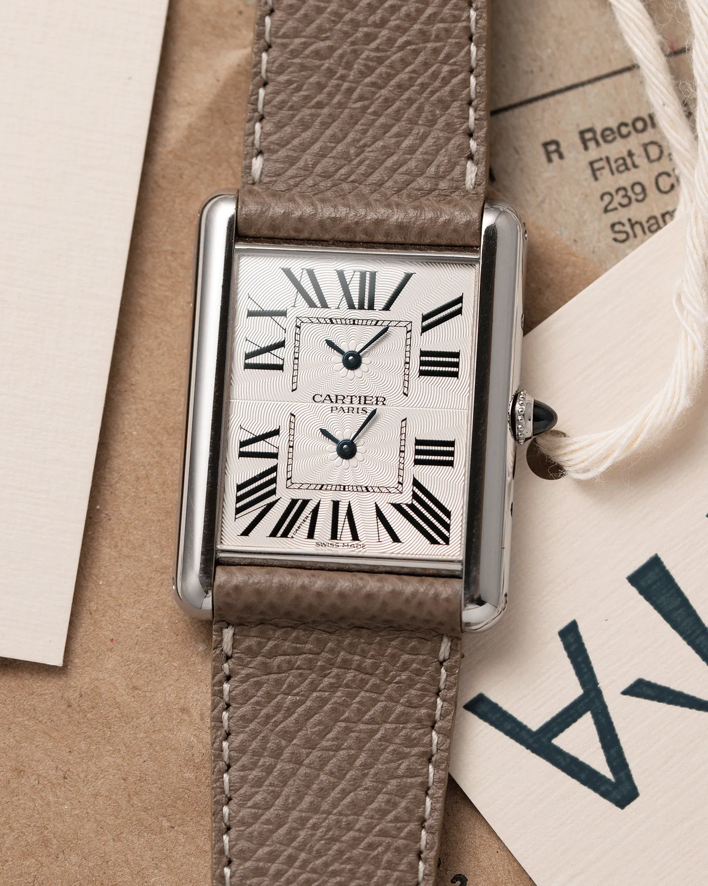 Cartier Tank CPCP Dual Time 2917