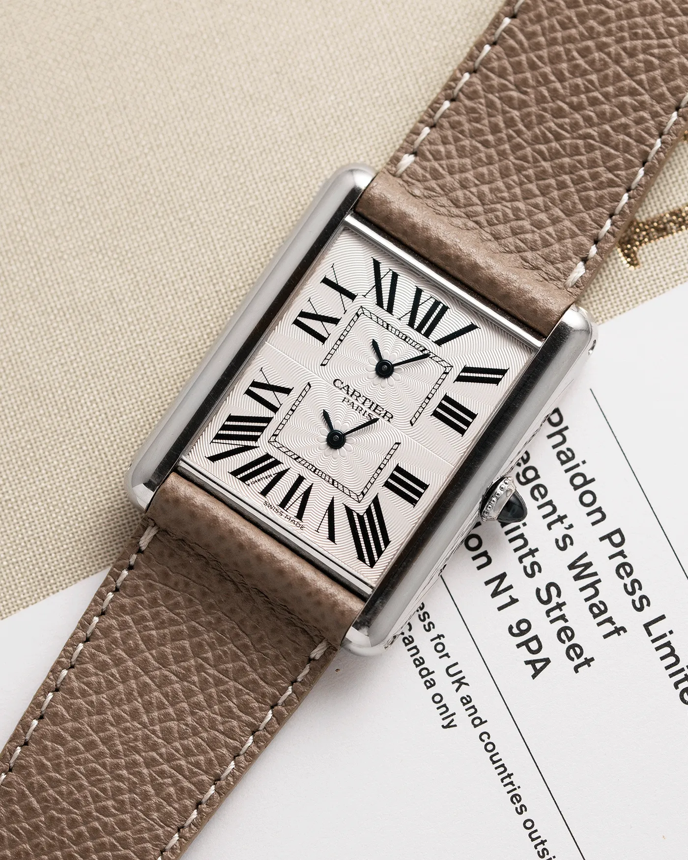 Cartier Tank CPCP Dual Time 2917