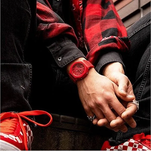 Casio G-Shock Analog-Digital Watch GA2100-4A Red