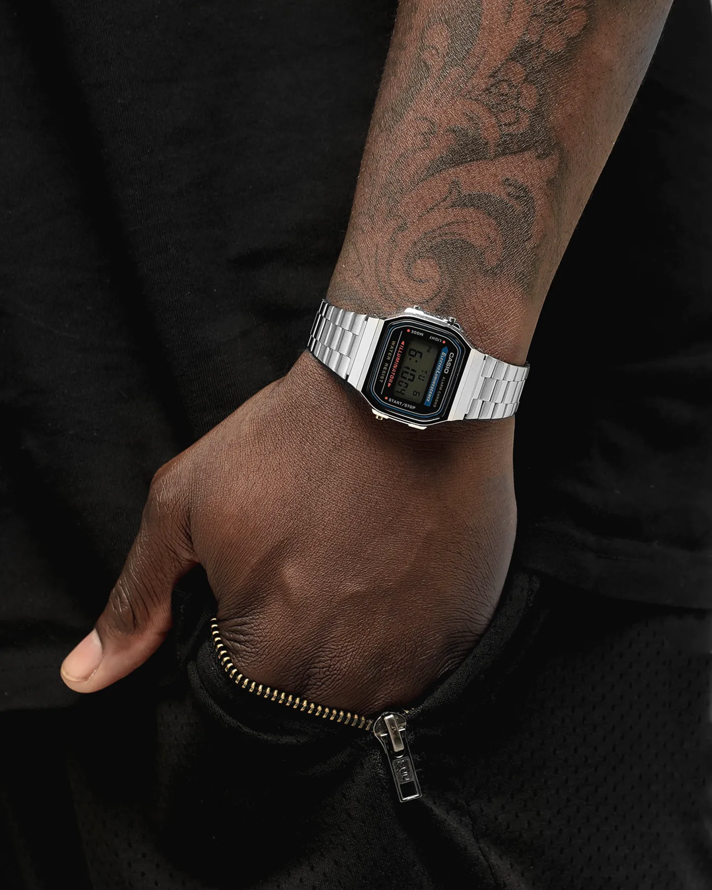 Casio Gents Digital A168WA-1 Silver/Black
