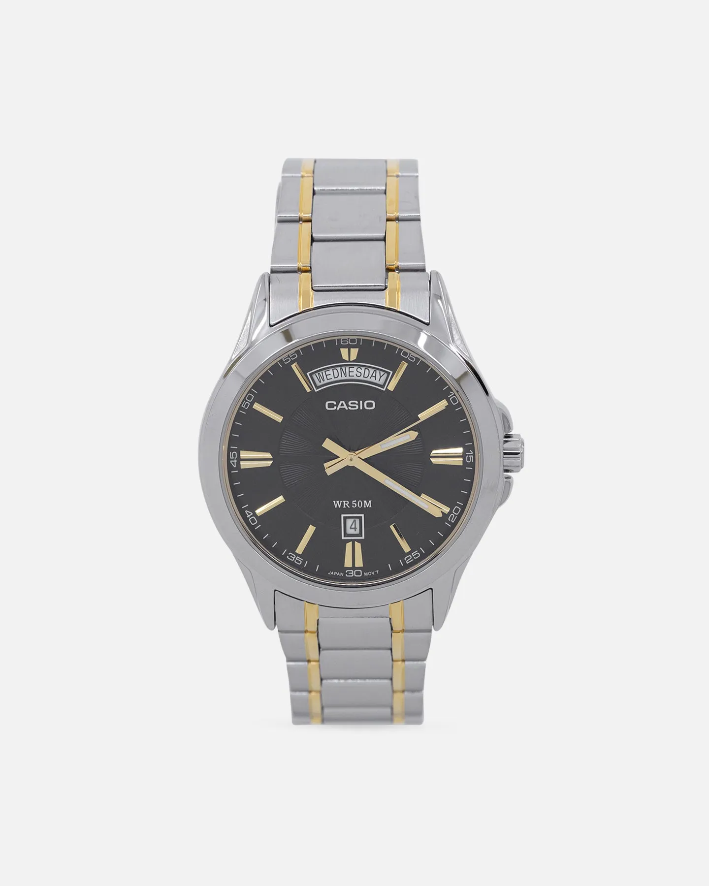 Casio MTP-1381G-1AVDF Watch Silver/Black/Gold