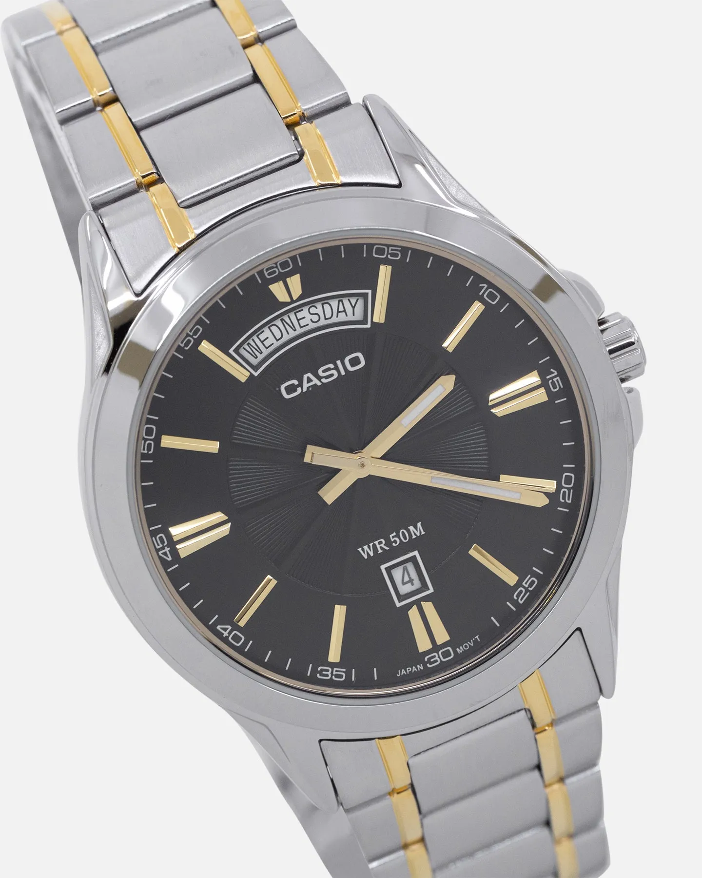 Casio MTP-1381G-1AVDF Watch Silver/Black/Gold