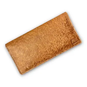 Coconut Vegan Leather Slim Wallet for Women, Bronze