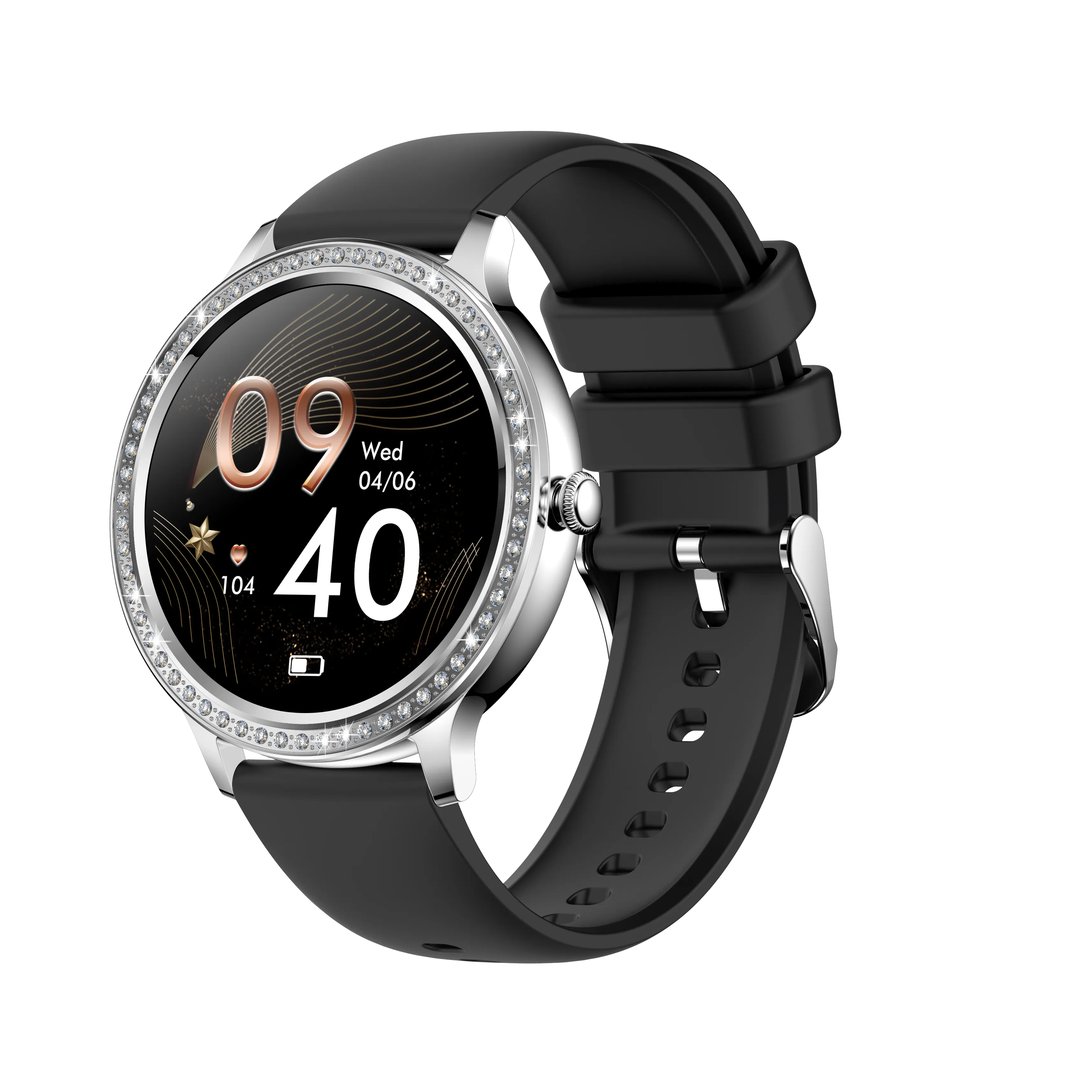 EIGIIS Smart Watches for Women Fashionable Look Ladies Smart Watch with Bluetooth Calls Heart Rate Sleep Monitor Fitness Trackers Watch with Step Counter Message Reminder for iOS Android
