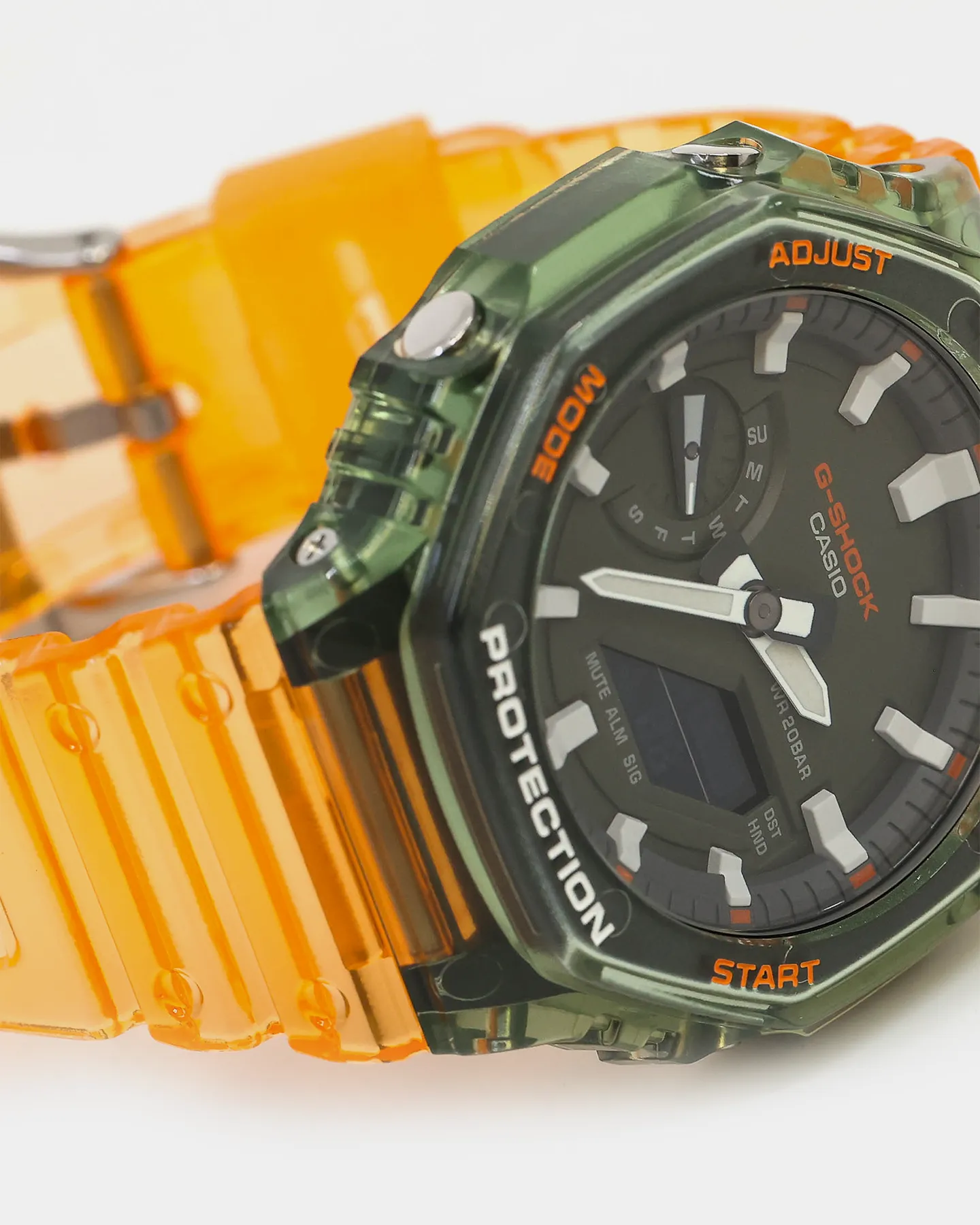 G SHOCK Men's Hidden Coast GA2100HC-4A Orange/Green