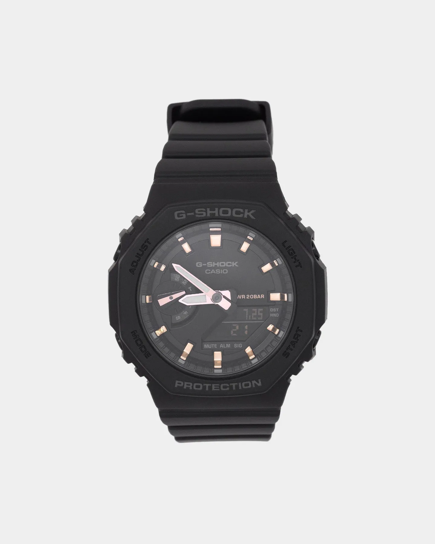G SHOCK Women's GMAS2100-1A Black/Rose Gold