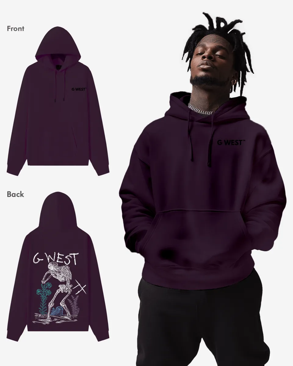 G West Sorrow Skeleton Heavy Premium Hoodie - 6 Colors