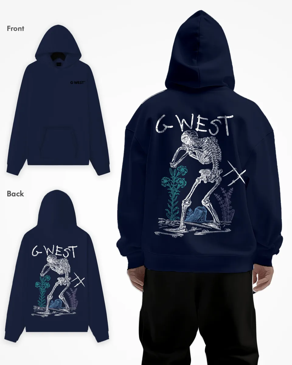 G West Sorrow Skeleton Heavy Premium Hoodie - 6 Colors