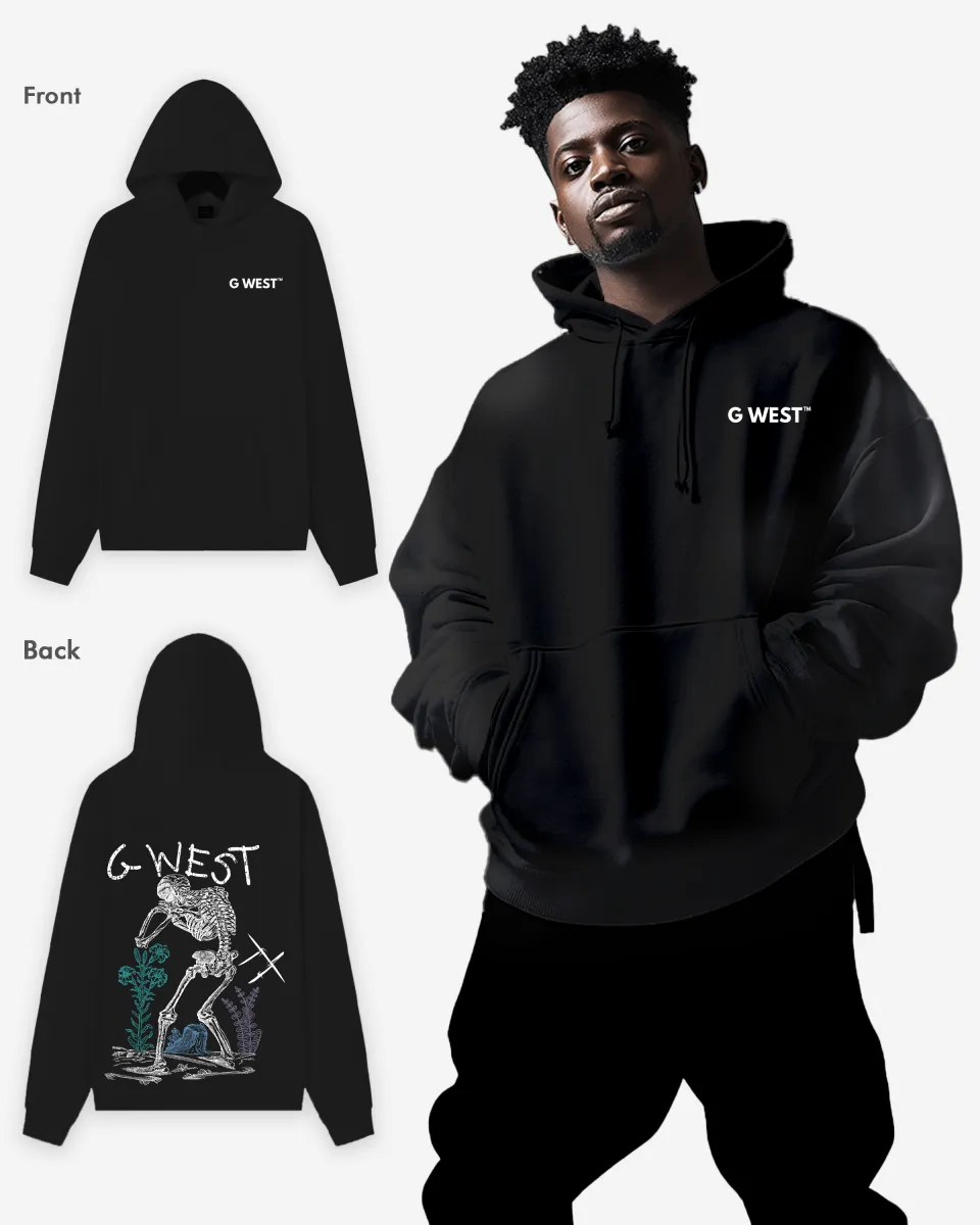 G West Sorrow Skeleton Heavy Premium Hoodie - 6 Colors
