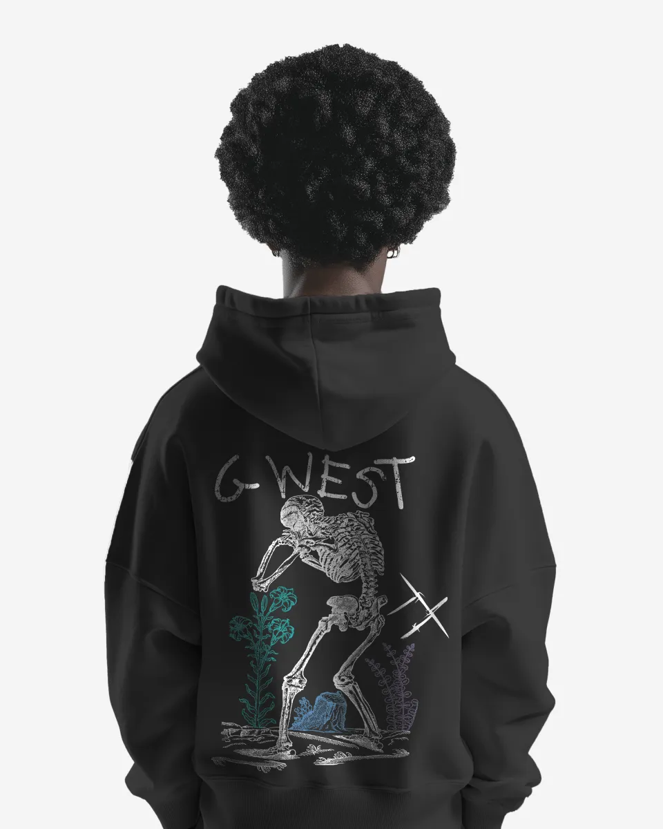G West Sorrow Skeleton Heavy Premium Hoodie - 6 Colors