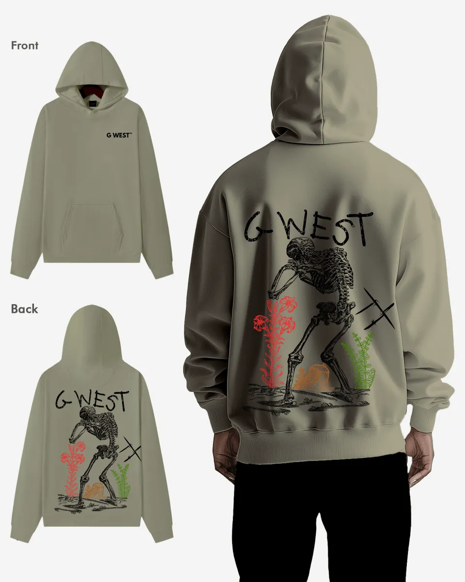 G West Sorrow Skeleton Heavy Premium Hoodie - 6 Colors