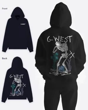 G West Sorrow Skeleton Heavy Premium Hoodie - 6 Colors