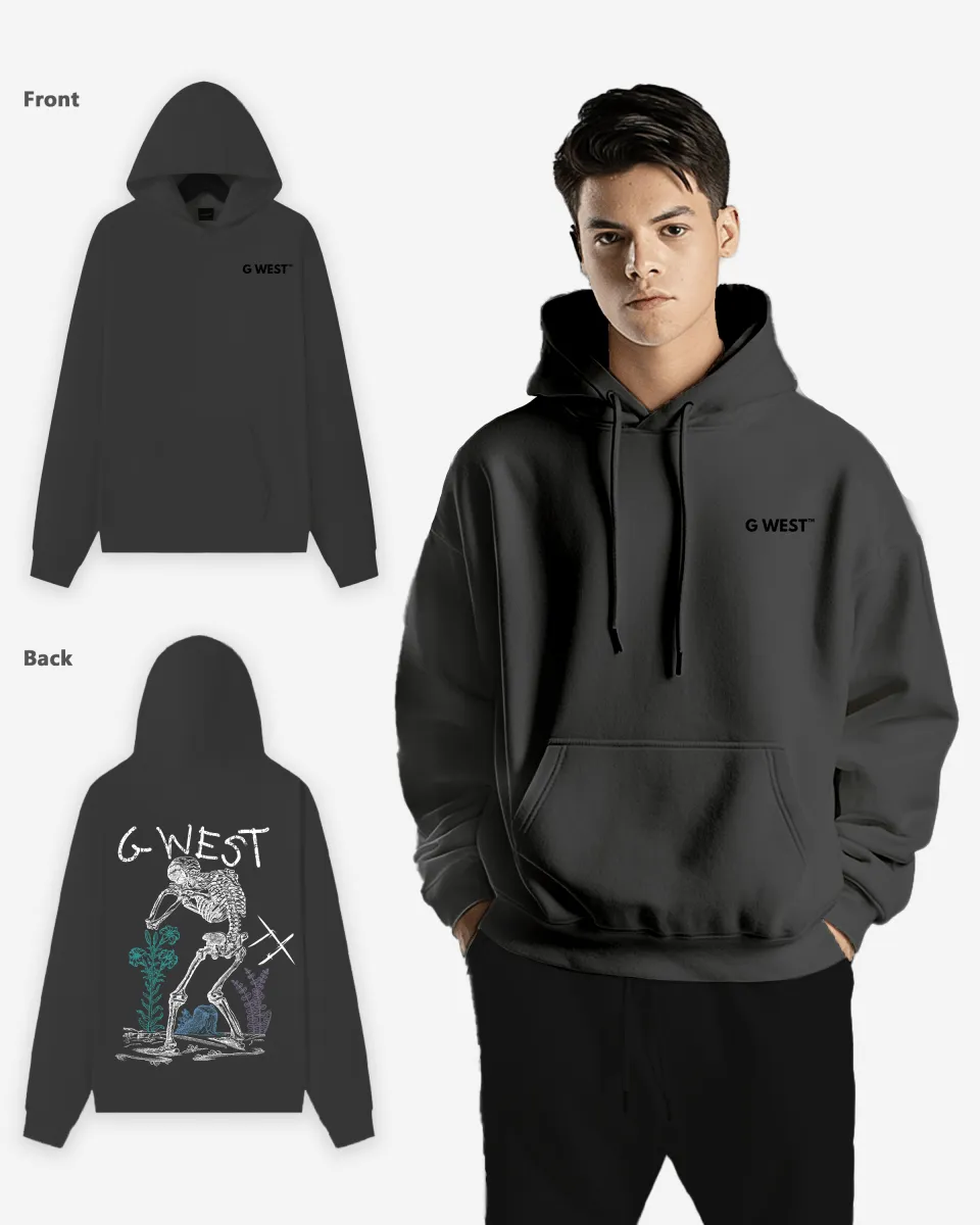 G West Sorrow Skeleton Heavy Premium Hoodie - 6 Colors