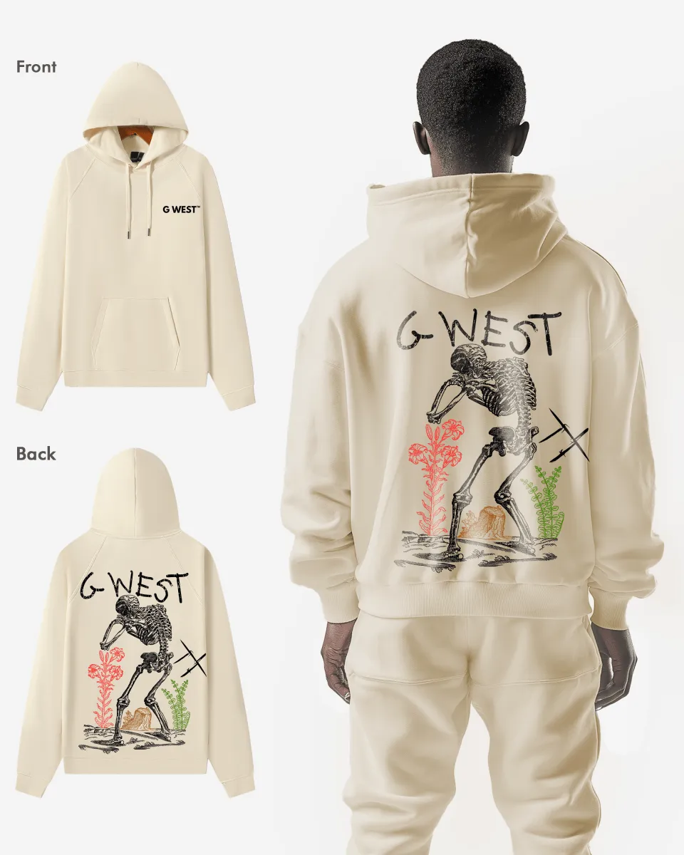 G West Sorrow Skeleton Heavy Premium Hoodie - 6 Colors