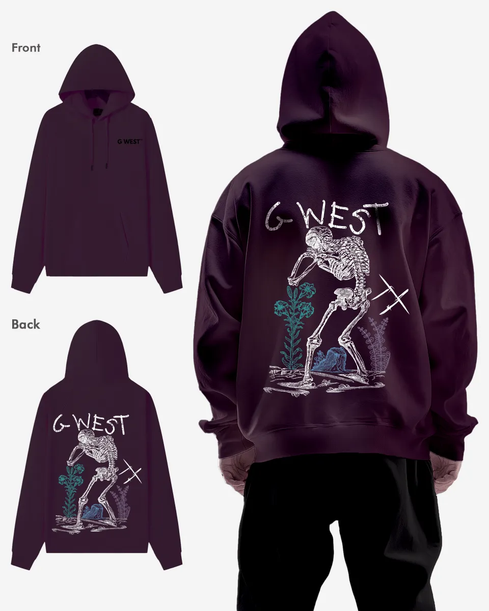G West Sorrow Skeleton Heavy Premium Hoodie - 6 Colors
