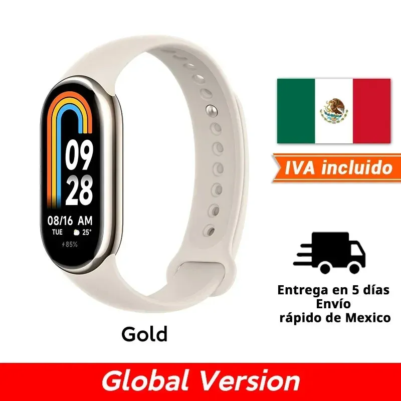 Global Version Xiaomi Smart Band 8 Blood Oxygen Monitor 1.62'' AMOLED Screen 16 Days Battery Life