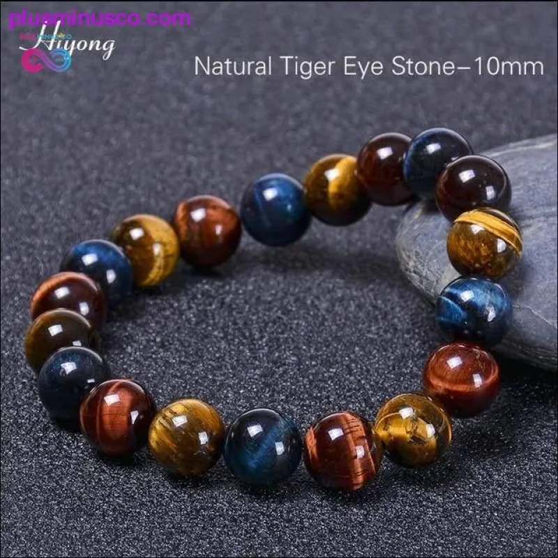 Green Tiger Eye Bracelet Natural Stone Energy Healing Beads